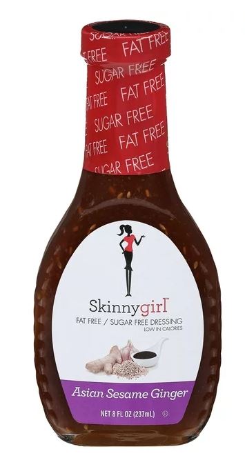 Skinnygirl Fat Free Sugar Free Asian Sesame Ginger Salad Dressing