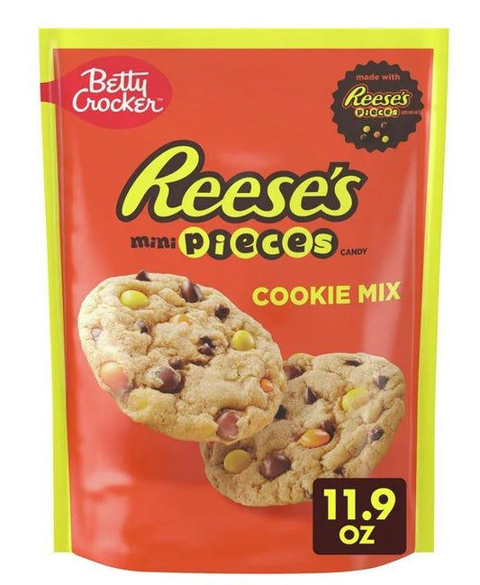 Betty Crocker Peanut Butter Cookie Mix REESE'S PIECES Minis & Chocolate Chips