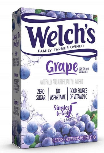 Welchs Singles to Go Grape Drink Mix 6 Ct