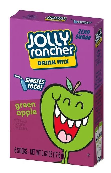 Jolly Rancher Singles to Go, Green Apple 6ct