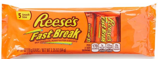 Snack Size Fast Break Candy Bars, 5-Count