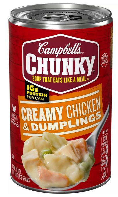 Campbell's Chunky Creamy Chicken & Dumplings Soup - 18.8oz