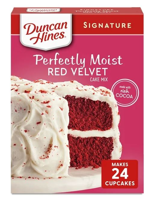 Duncan Hines Red Velvet Flavored Cake Mix Baking Mix 15.25oz