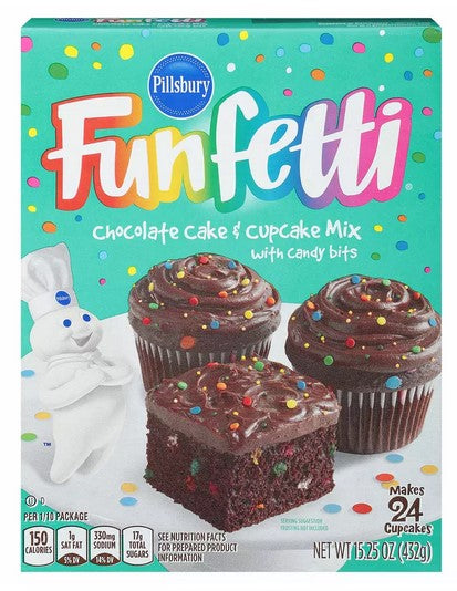 Funfetti Chocolate Cake Mix, 15.25 Oz.