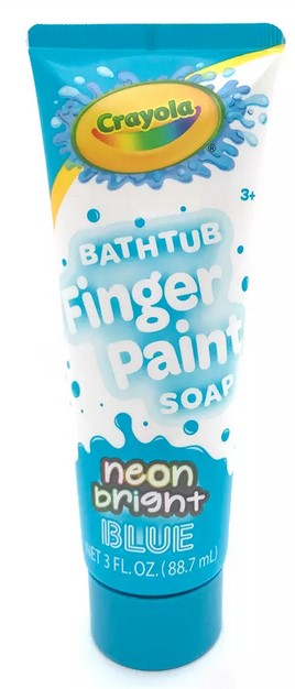 Neon Bright Blue Bathtub Fingerpaint Soap, 3 Oz.