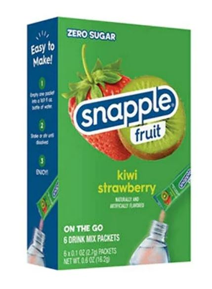 Snapple Kiwi Strawberry Powdered Drink Mix 6ct