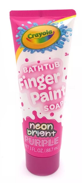 Neon Bright Purple Bathtub Fingerpaint Soap, 3 Oz.