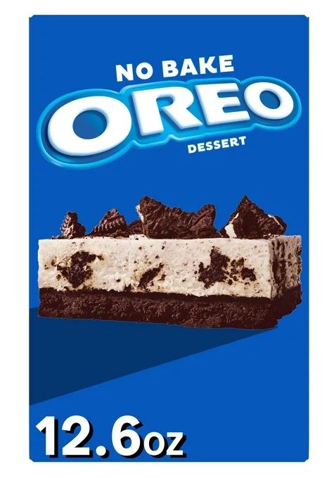 Jell-O No Bake Oreo Dessert Kit with Filling Mix Crust Mix & Cookie Pieces