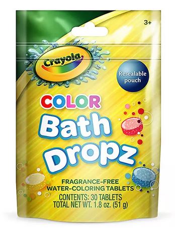 Crayola Color Bath Dropz Fizzers, 30-Count