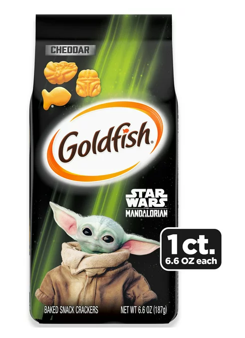 Goldfish Star Wars Mandalorian Cheddar Crackers 6.6oz