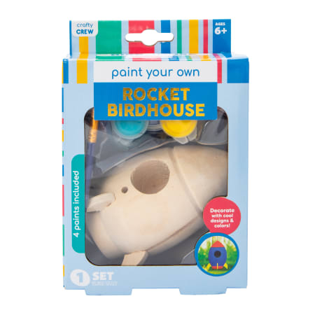 Rocket Paint Your Own Birdhouse Kit