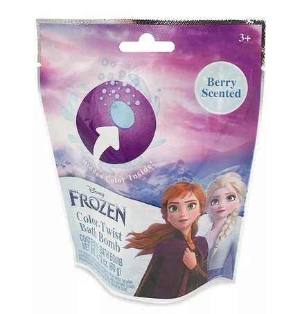 Frozen Color-Twist Berry Purple Scented Bath Bomb