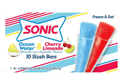 SONIC Freezer Bars Ocean Water & Cherry Limeade