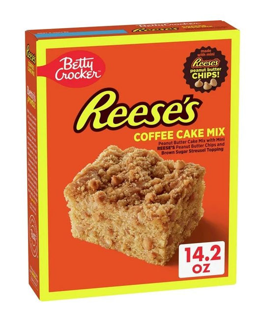 Betty Crocker REESE's Peanut Butter Coffee Cake Mix with Streusel Topping, 14.2 oz