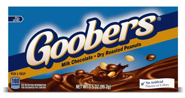 Goobers Roasted Peanuts & Milk Chocolate Theater Candy Box