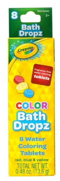 Crayola Color Bath Dropz Water Color Tablets 8ct