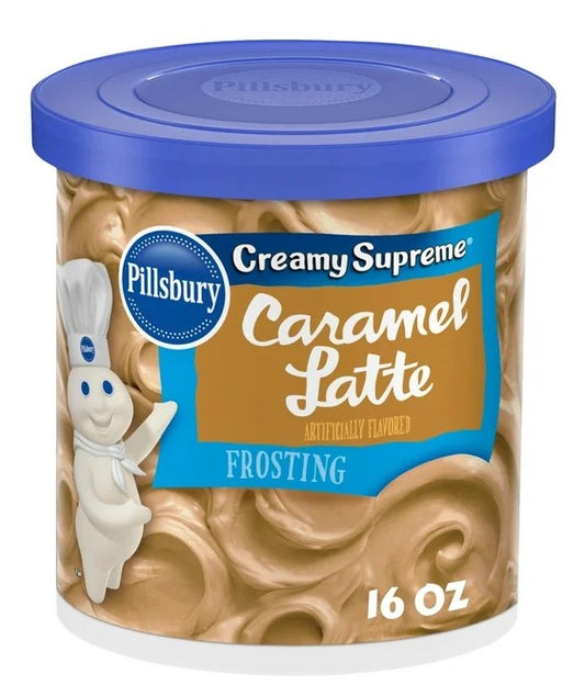 Pillsbury Creamy Supreme Caramel Latte Flavored Frosting, 16 Oz Tub