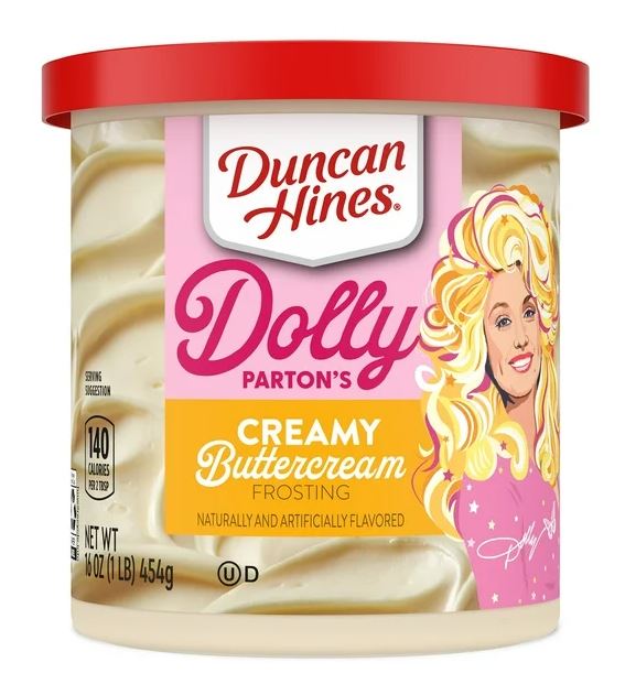 Duncan Hines Dolly Parton's Favorite Creamy Buttercream Flavored Cake Frosting, 16 oz