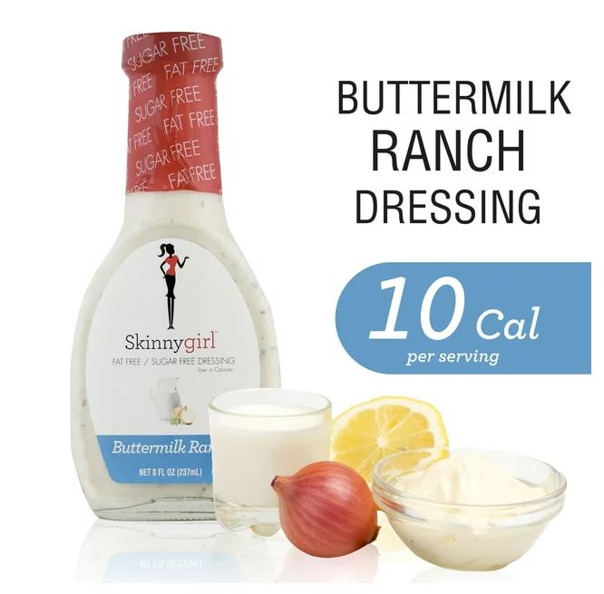 Skinnygirl, Fat-Free, Sugar-Free Buttermilk Ranch Salad Dressing, 8 fl oz