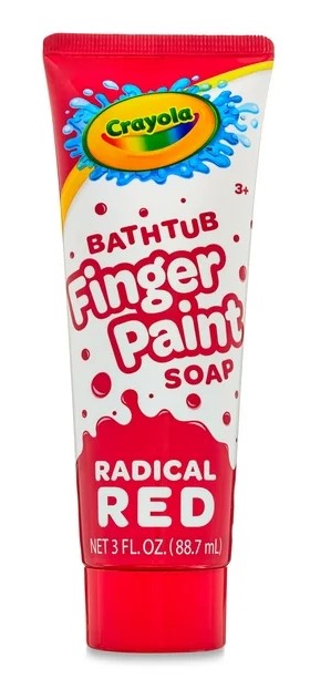 Crayola Bathtub Finger Paint Soap Radical Red