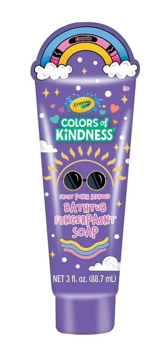 Crayola Bathtub Finger Paint, Fruit Punch Scented, 3 fl oz