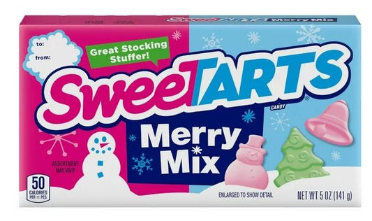 SweeTarts Merry Mix Theater Box, Holiday Candy, 5oz