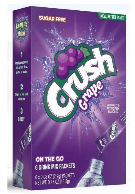 Crush Grape Powdered Drink Mix 6ct