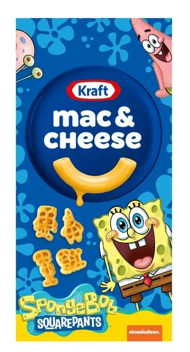 Kraft Mac & Cheese Macaroni and Cheese Dinner SpongeBob SquarePants, 5.5 oz Box