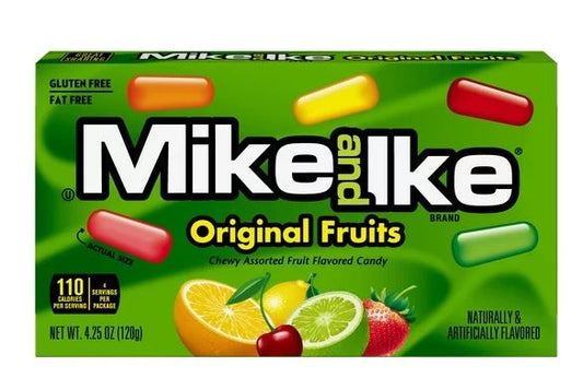 Mike and Ike Original Fruits Chewy Candy, 4.25 Ounce Theater Box, 1 Count