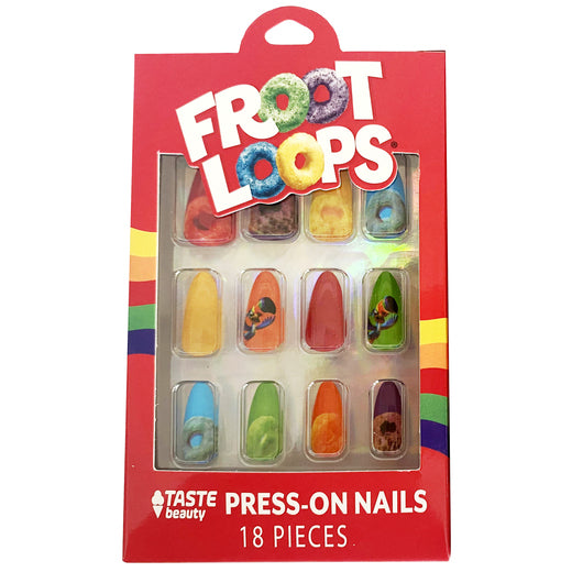 Froot Loops Sweet Treats Press-On Nails 18-Piece Set