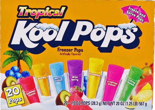 Kool Pops Tropical 20 Freezer Pop 567g