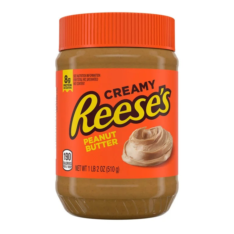 Reese's Creamy Peanut Butter Spread, Jar 18 oz