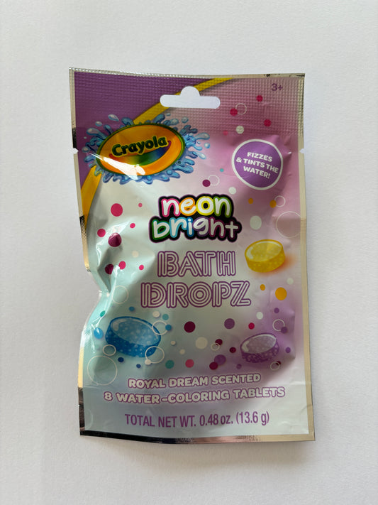 Crayola Neon Bath Dropz Purple 8ct