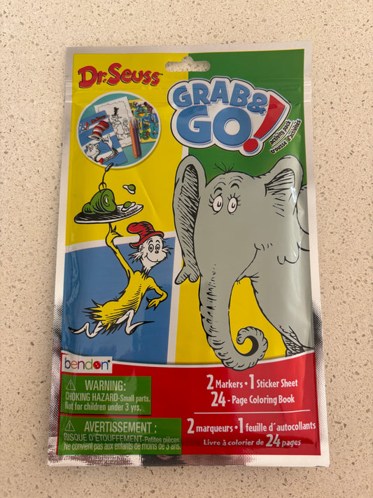 Dr Seuss Grab & Go Activity Pack