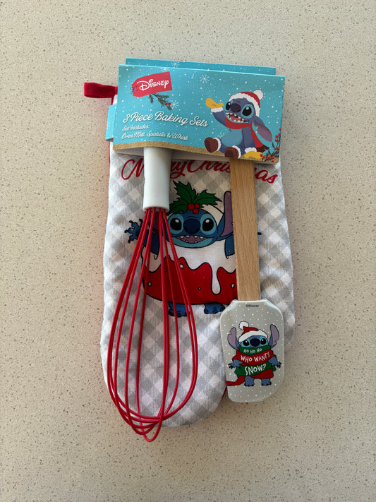 Disney Lilo & Stitch 3Pc Baking Set (White/Red)