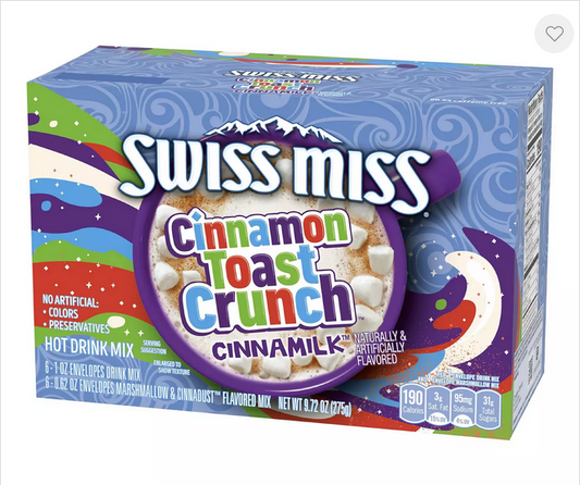 Swiss Miss Cinnamon Toast Crunch Cinnamilk Drink Mix, 6-Pack