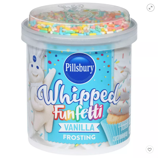 Pillsbury Whipped Funfetti Vanilla Frosting - 12oz