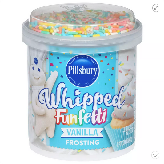 Pillsbury Whipped Funfetti Vanilla Frosting - 12oz