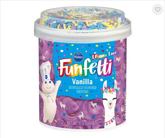 Funfetti Llama Love Vanilla Frosting, 15.6 Oz