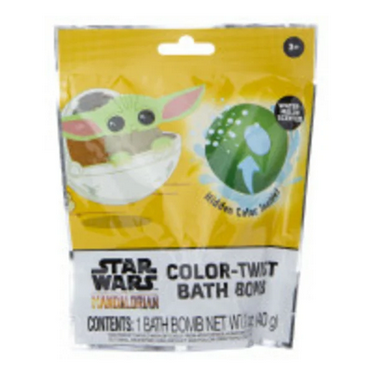 Disney Baby Yoda Mystery Swirl Color Twist Bath Bomb