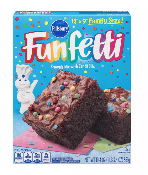 Funfetti Fudge Brownie Mix, 19.4 Oz