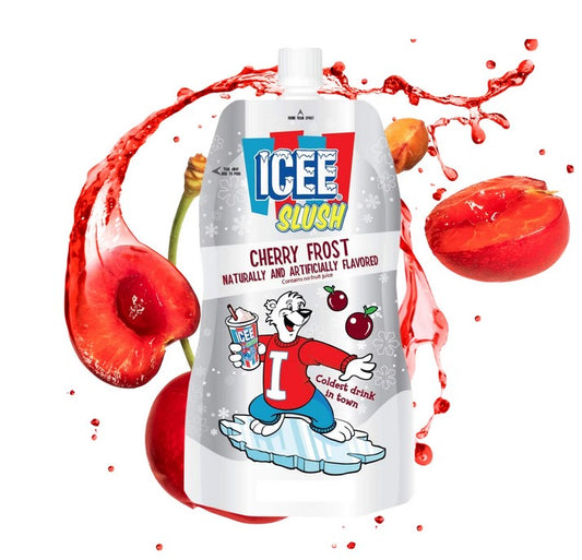 Icee Slush Cherry Frost Pouch Drink 6 fl. oz. Frozen Fruit Juice Beverage