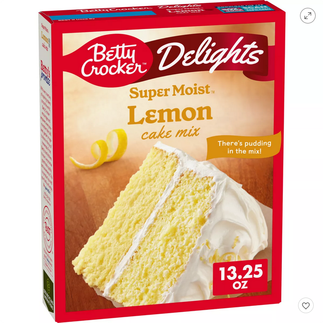 Betty Crocker Delights Lemon Super Moist Cake Mix - 13.25oz