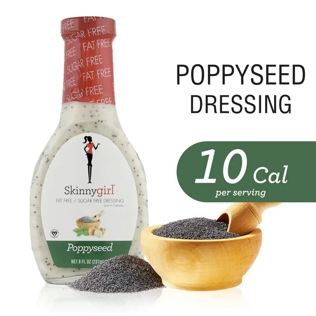 Skinnygirl, Fat-Free, Sugar-Free Poppyseed Salad Dressing, 8 fl oz