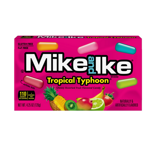 Mike and Ike Tropical Typhoon Chewy Candy, 4.25 Ounce Theater Box