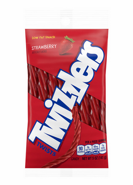 Twizzlers Strawberry Flavored Licorice Style Low Fat Candy