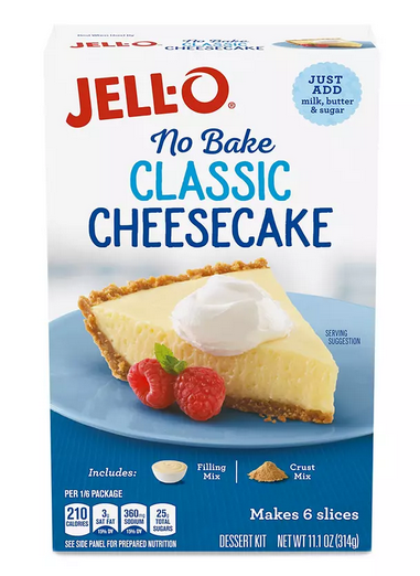 Jell-O No Bake Classic Cheesecake 11.1 oz