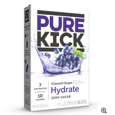 Pure Kick Concord Grape Hydration Drink Mix