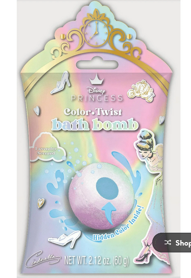 Disney Princess Bath Bomb Cinderella Blue