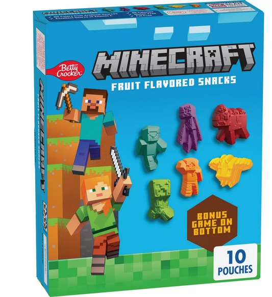 Minecraft Fruit Shapes - 8oz/10ct